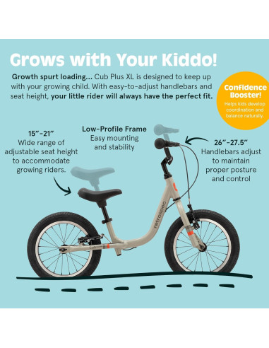 Bicicleta de Equilibrio Retrospec Cub Plus XL 14" para Niños