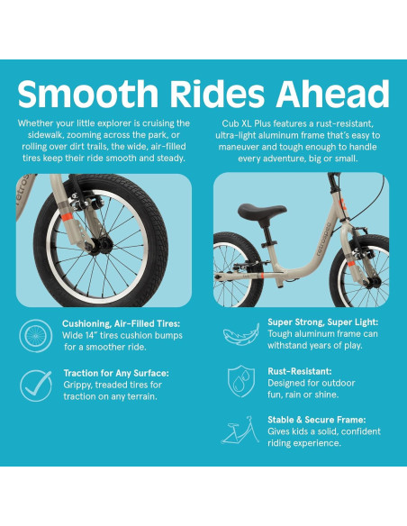 Bicicleta de Equilibrio Retrospec Cub Plus XL 14" para Niños