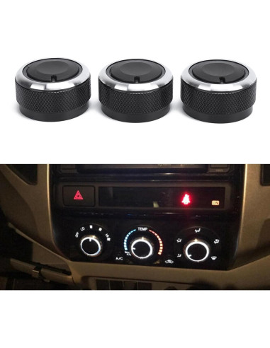 Perillas de Aire Acondicionado Acouto para Tacoma 2002-2014 - 3 Piezas