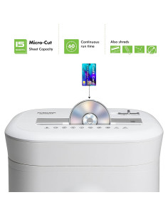 Destructora de papel Aurora AU1562XA 15 hojas corte cruzado 2