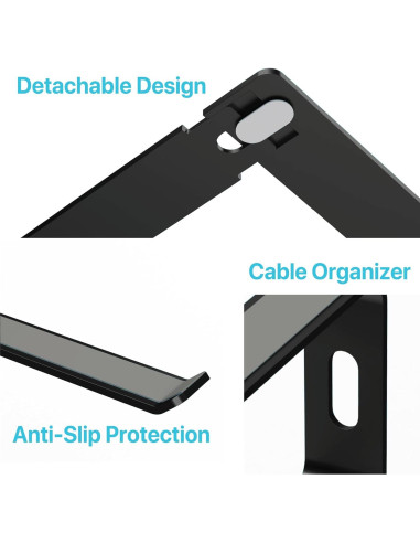 Soporte Ergonómico para Laptop BLACK+DECKER, Aluminio Negro