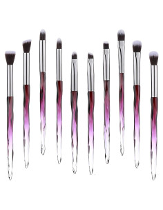 Set de 10 Pinceles de Maquillaje para Ojos Kingtree con Cerdas Sintéticas