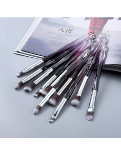 Set de 10 Pinceles de Maquillaje para Ojos Kingtree con Cerdas Sintéticas 2