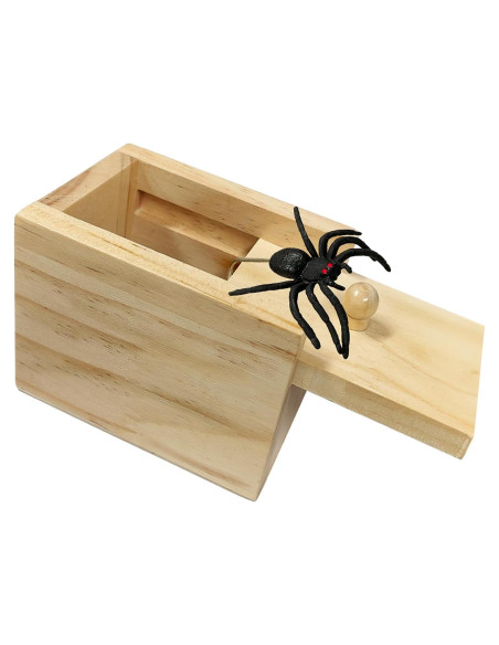 Caja de Broma Araña Juguete Gag Jishi - 6.5x7x9 cm