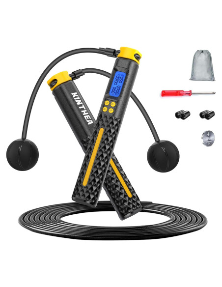 Cuerda de Salto Inteligente KINTHEA 2 en 1 con Contador LED