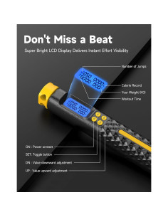 Cuerda de Salto Inteligente KINTHEA 2 en 1 con Contador LED 2