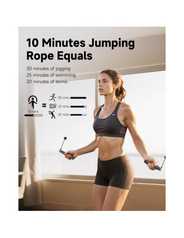 Cuerda de Salto Inteligente KINTHEA 2 en 1 con Contador LED