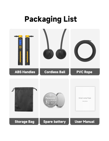 Cuerda de Salto Inteligente KINTHEA 2 en 1 con Contador LED