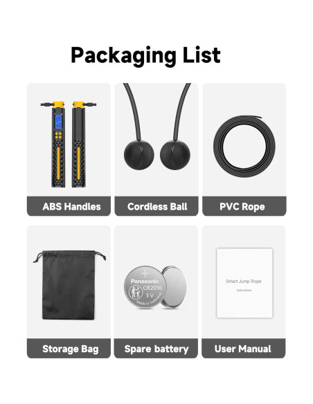 Cuerda de Salto Inteligente KINTHEA 2 en 1 con Contador LED