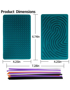 Tablero de Actividad Sensorial LIDORE Verde Oscuro - Juguete Antiestrés 2
