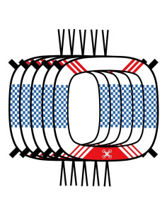 Paquete de 5 Puertas de Carreras FPV Mochalight 60-85 cm