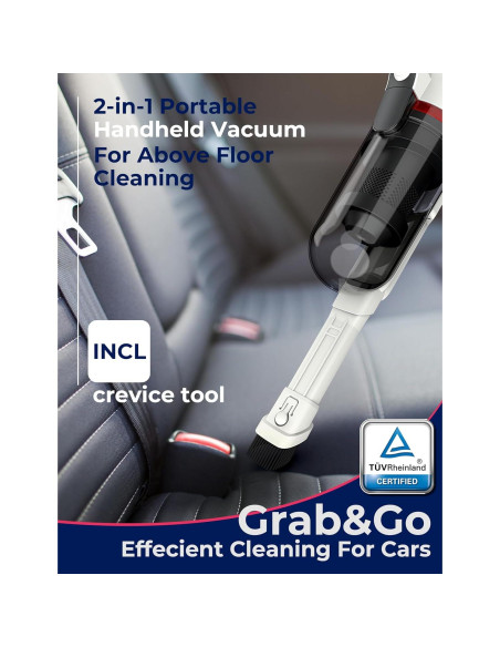 Aspiradora de varilla inalámbrica Roomie Tec L80, 2 en 1, HEPA