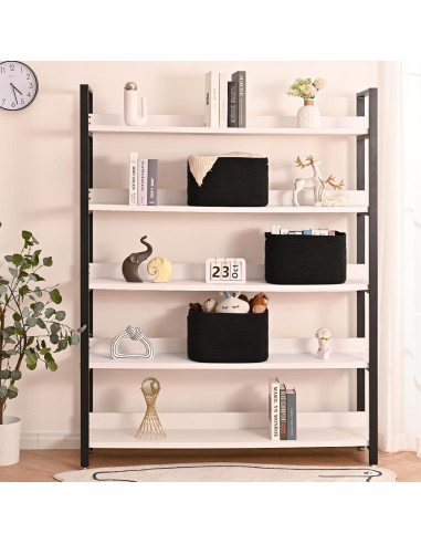 Cestas de Almacenamiento Negras ICERZCZ 3 Paquetes 38x28x14cm