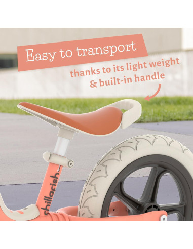 Bicicleta de Equilibrio Chillafish Charlie Lux 30 cm para Niños 2-5 Años
