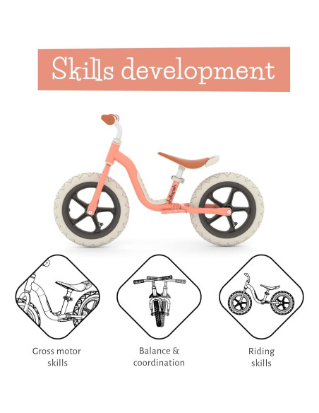 Bicicleta de Equilibrio Chillafish Charlie Lux 30 cm para Niños 2-5 Años