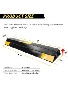 Topes de Estacionamiento MaxxHaul 51034 Ecológicos 2 Paquete 2