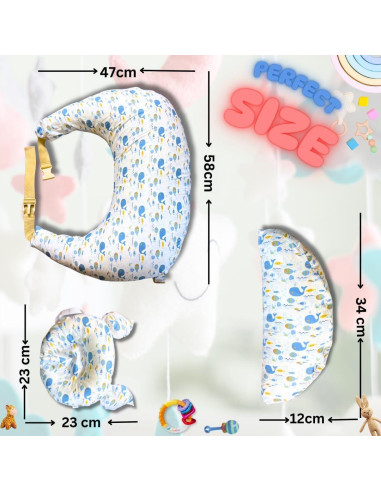 Cojín de Lactancia Blessique Rosa, Ergonomía y Comodidad