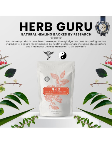 Bolsitas de Té Herbal Herb Guru Cool Down - 24.99g Sin Cafeína