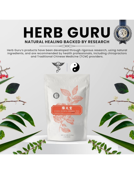 Bolsitas de Té Herbal Herb Guru Cool Down - 24.99g Sin Cafeína