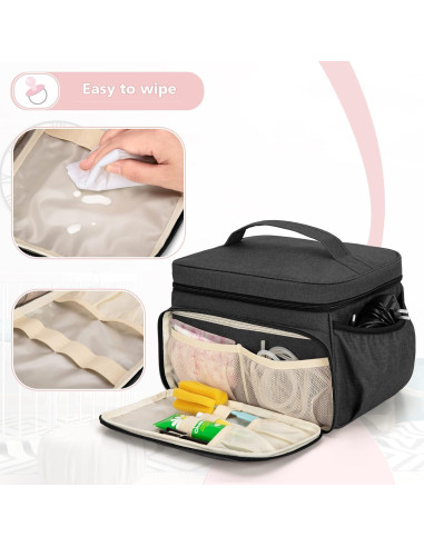 Bolsa para Extractor de Leche Luxja Negra Compatible con Spectra S1/S2