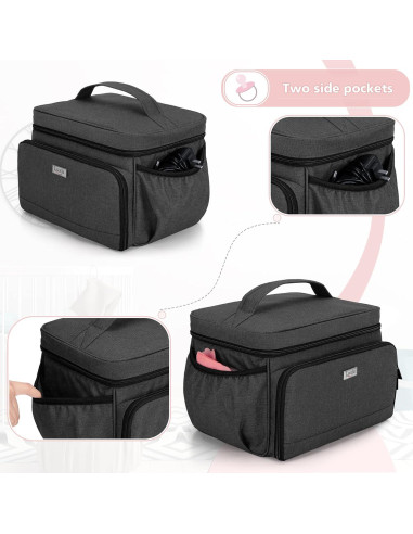 Bolsa para Extractor de Leche Luxja Negra Compatible con Spectra S1/S2
