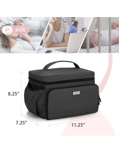 Bolsa para Extractor de Leche Luxja Negra Compatible con Spectra S1/S2