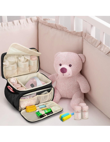 Bolsa para Extractor de Leche Luxja Negra Compatible con Spectra S1/S2