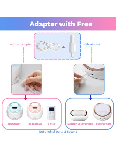 Partes de Bomba DIFKING para Spectra S1 S2 9 Plus - 2 Protectores y Tubos