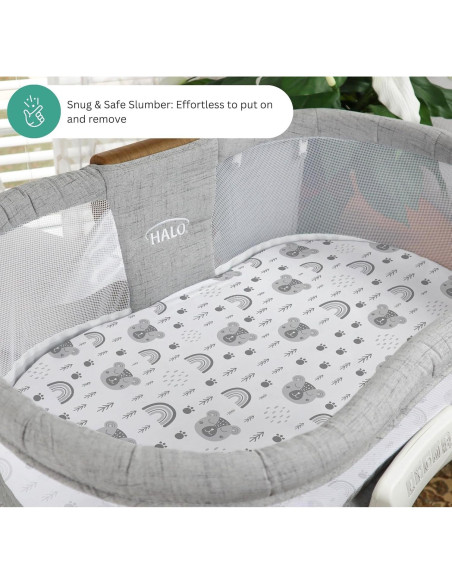 Sábanas para Cuna Tansy Panda 3 Piezas 84x43 cm Gris Oso Sábanas para Cuna Tansy Panda 3 Piezas 84x43 cm Gris Oso