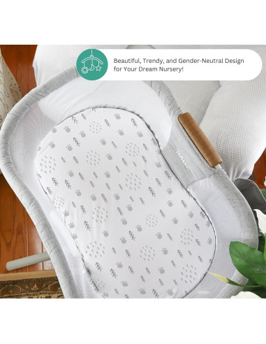 Sábanas para Cuna Tansy Panda 3 Piezas 84x43 cm Gris Oso