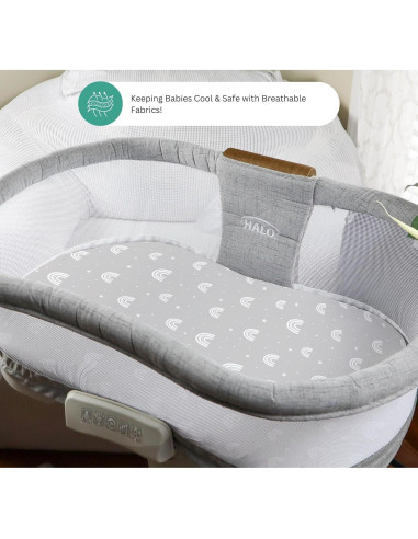 Sábanas para Cuna Tansy Panda 3 Piezas 84x43 cm Gris Oso