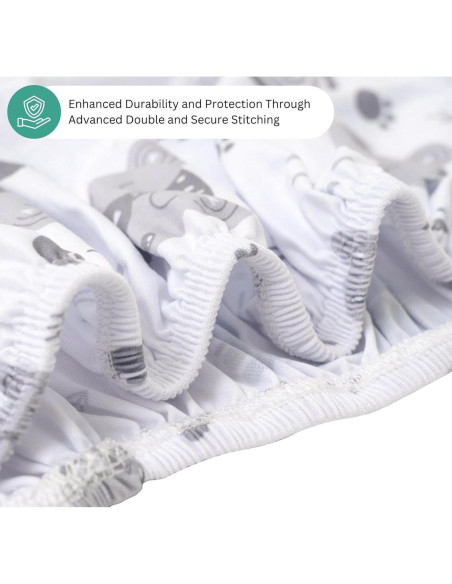 Sábanas para Cuna Tansy Panda 3 Piezas 84x43 cm Gris Oso Sábanas para Cuna Tansy Panda 3 Piezas 84x43 cm Gris Oso