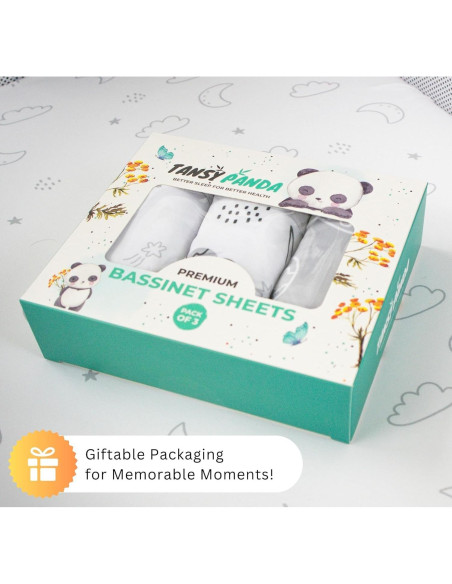 Sábanas para Cuna Tansy Panda 3 Piezas 84x43 cm Gris Oso Sábanas para Cuna Tansy Panda 3 Piezas 84x43 cm Gris Oso