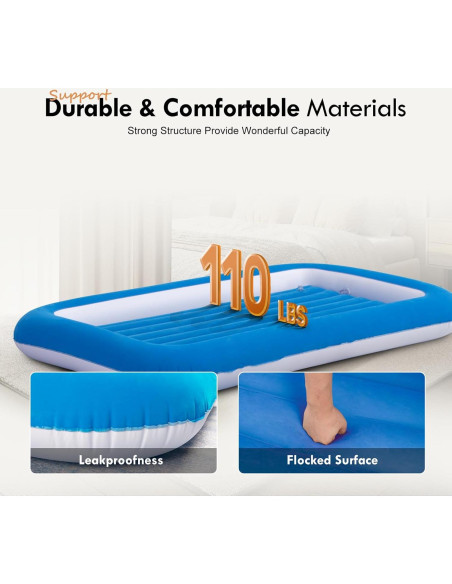 Colchón Inflable para Niños RAPTAVIS 152x89 cm Aterciopelado