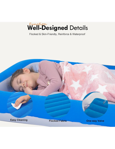 Colchón Inflable para Niños RAPTAVIS 152x89 cm Aterciopelado