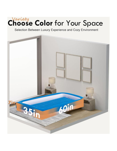 Colchón Inflable para Niños RAPTAVIS 152x89 cm Aterciopelado