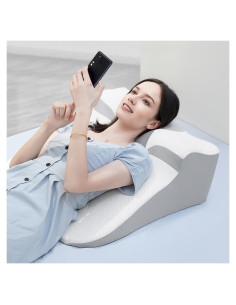 Cojín en Cuña LiebKomfon 63x63 cm Soporte Ergonómico Blanco