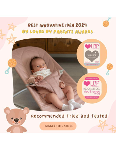 Babero Sujetador de Chupete Giggly Tots 0-6 Meses Unisex