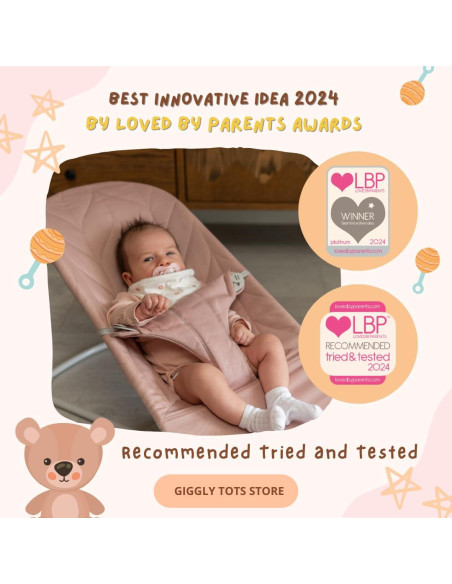 Babero Sujetador de Chupete Giggly Tots 0-6 Meses Unisex