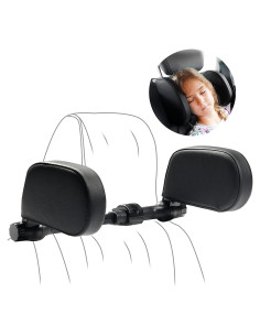 Almohada Reposacabezas HOLD UP Ajustable para Coche Negro