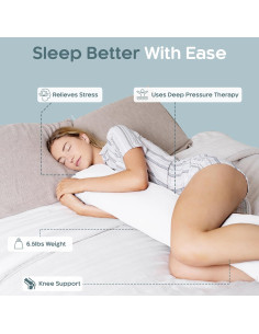 Almohada Corporal con Peso SleepCloud 104cm x 25cm Refrigerante 2