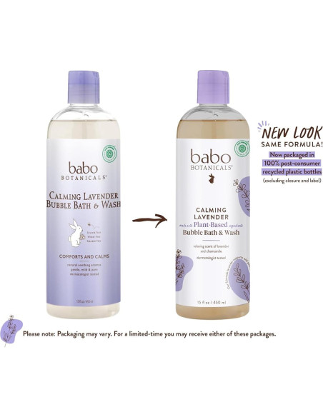 Baño de Burbujas Calmante Babo Botanicals 443 ml - Lavanda