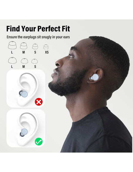 Tapones para Oídos Reutilizables IDE11 con Cancelación 35dB