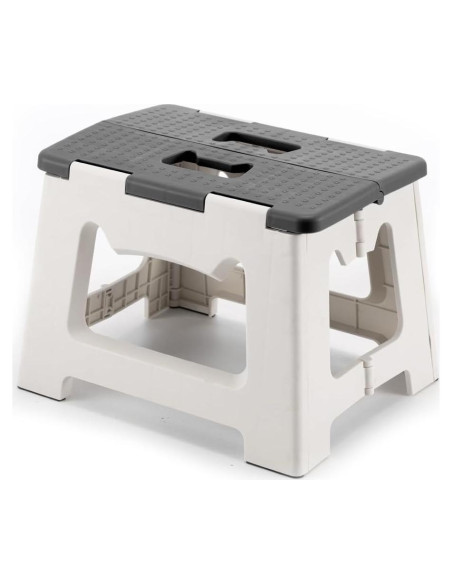 Escalón Plegable ZLMHYYM 22.9 cm Gris, Soporta 136 kg