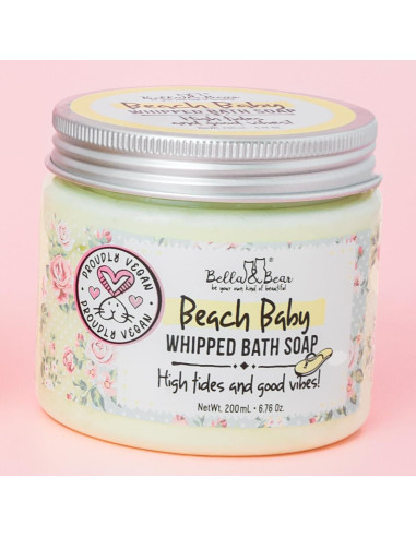 Jabón de Baño Batido Bella & Bear Playa Bebé 189g Hidratante