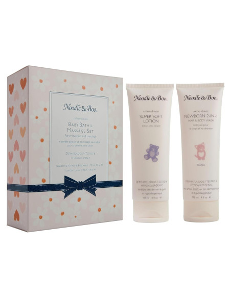 Set de Regalo de Baño y Masaje Noodle & Boo - Jabón 113g y Loción Hipoalergénica