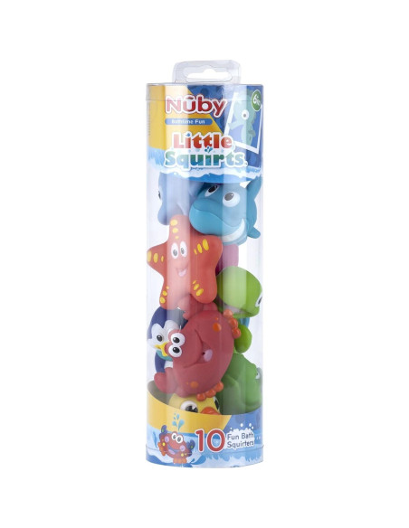 Juguetes de Baño Nuby Little Squirts 10 Personajes 136g