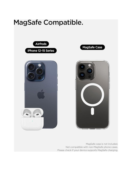 Estación de Carga Inalámbrica 3 en 1 Spigen MagSafe 15W Estación de Carga Inalámbrica 3 en 1 Spigen MagSafe 15W