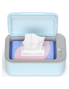 Calentador de Toallitas para Bebés Awesmom 7200 - Azul, 3 Modos de Temperatura