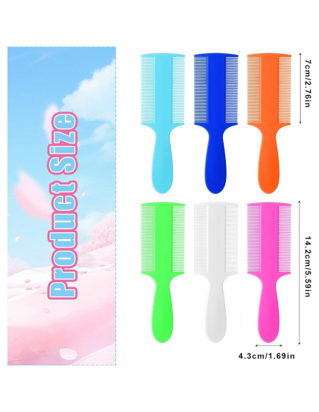 Juego de 6 Peines para Lice y Caspa Meyeyaia - Doble Cara